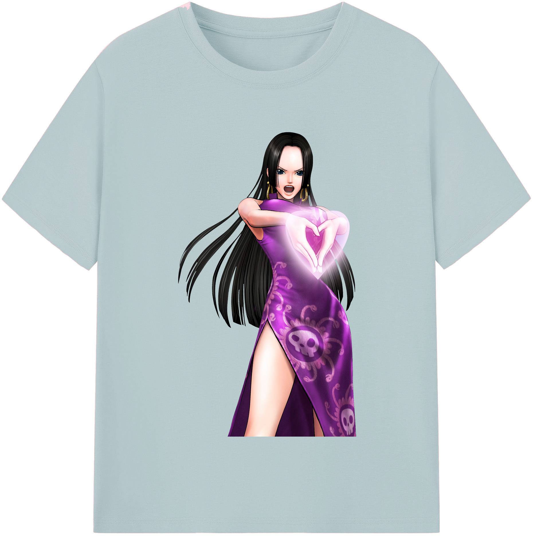 ワンピース ボア・ハンコック ONE PIECE Boa·Hancock 綿100％半袖Tシャツ（フロントプリント）